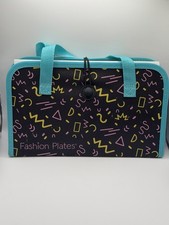 Fashion Plates 2014 Dress Design Set With Teal And Black  Travel Case
