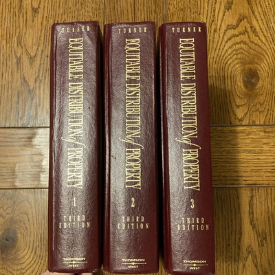 #ad #ad Equitable Distribution Of Property 3rd Edition by Brett Turner 3 Volume Set HC $62.99