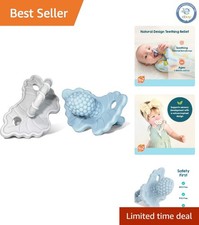 BerryBumps Design Silicone Teether - Gentle Relief for 3m Infants, Dishwashable