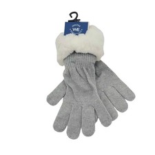 Winter Essentials Women's Gloves Gray One Size Winter Fall Warmth Cold Hands