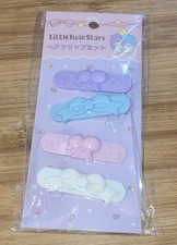 Sanrio Little Twin Stars Mini Hair Clip Set of 4 Japanese Bow Hair Barrette NIP