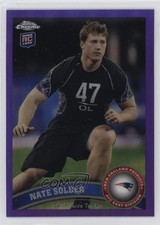 2011 Topps Chrome Retail Purple Refractor 2/499 Nate Solder #215 ms9