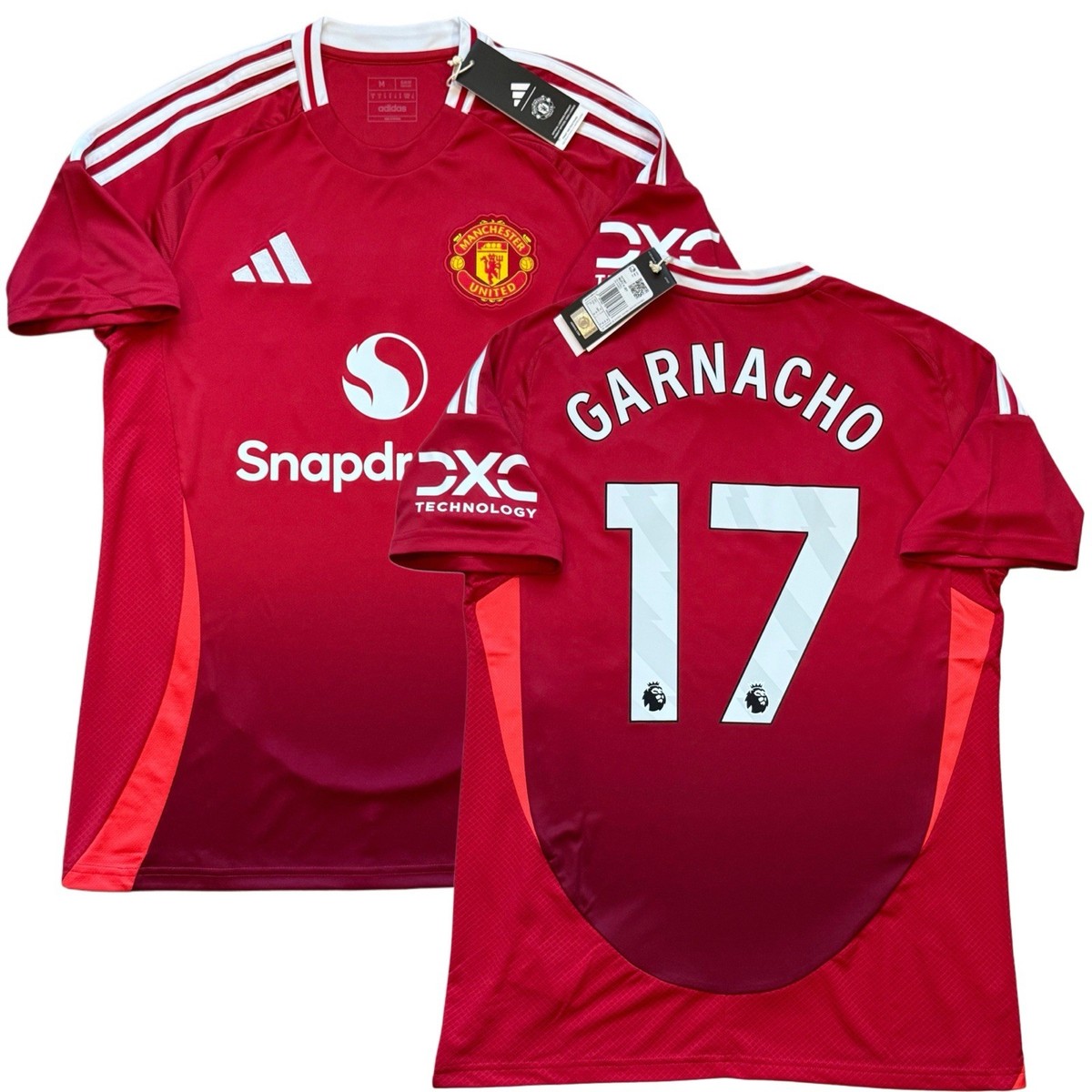 マンチェスター・ユナイテッド GARNACHO 17番ジャージM24-25 2024/25 Manchester United Home Jersey #17 Garnacho Medium adidas