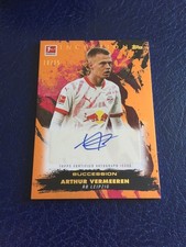 2024-25 Topps Inception Arthur Vermeeren Belgium RB Leipzig Auto Orange 18/25