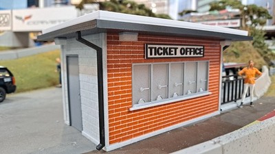 1/32 Scale Brick and Block Building Kit- Ticket Office - Scalextric Carrera SCX