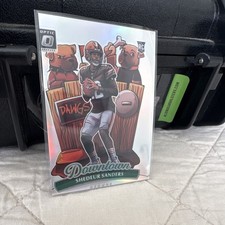 2025 Panini Donruss Optic Downtown Prizm Rookie Shedeur Sanders #17 MISCUT 