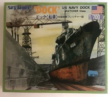 SkyWave #SW-600 7 US Navy Dock Fletcher Class 1:700 Model Kit MIOB