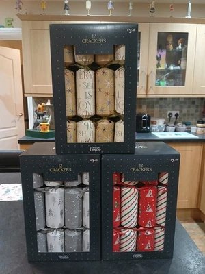 Luxury Christmas Gold Crackers 12 Pack Brand New New Year & Holiday Celebrations