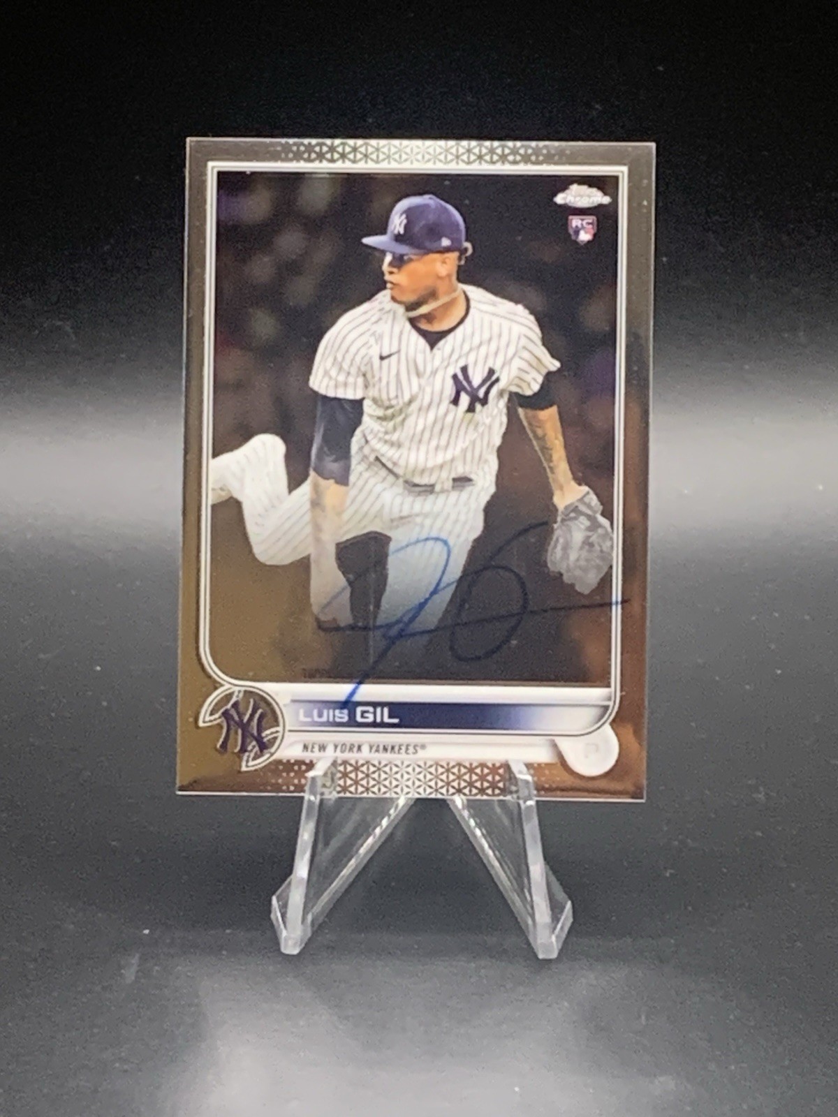 2022 Topps Chrome Luis Gil Auto RC Rookie New York Yankees #RA-LG