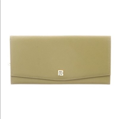 Pierre Balmain Leather Vintage Wallet Olive Green