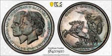 Great Britain Pattern Crown 1966 Queen Elizabeth/Philip PCGS PR 64 RARE 100 Made