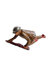 Barclay Soldier B64 750 Soldier Crawling with Rifle, Tin Helmet, 2nd we have