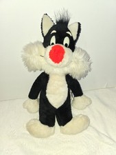 VTG 1971 Warner Bros Sylvester Cat 16" Plush Mighty Star Talking Pull String
