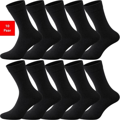 Business Socken Herren & Damen 5er-10er Pack Komfortbund ohne Druck Baumwolle