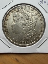 1886 Morgan Dollar - AU-Unc - As Shown! (#3101)