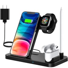 4 in 1 Wireless Charger Charging Station Stand Universal