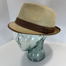 Stetson Panama Fedora Retro Hat Size XL Tan Brown Outdoor Preppy EUC