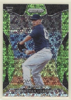 2019 Prizm Tier II Lime Green Donut Circle /199 Jonathan Loaisiga Rookie RC x7n