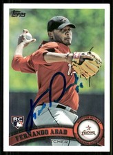 2011 Topps FERNANDO ABAD Signed Card autograph auto astros rc