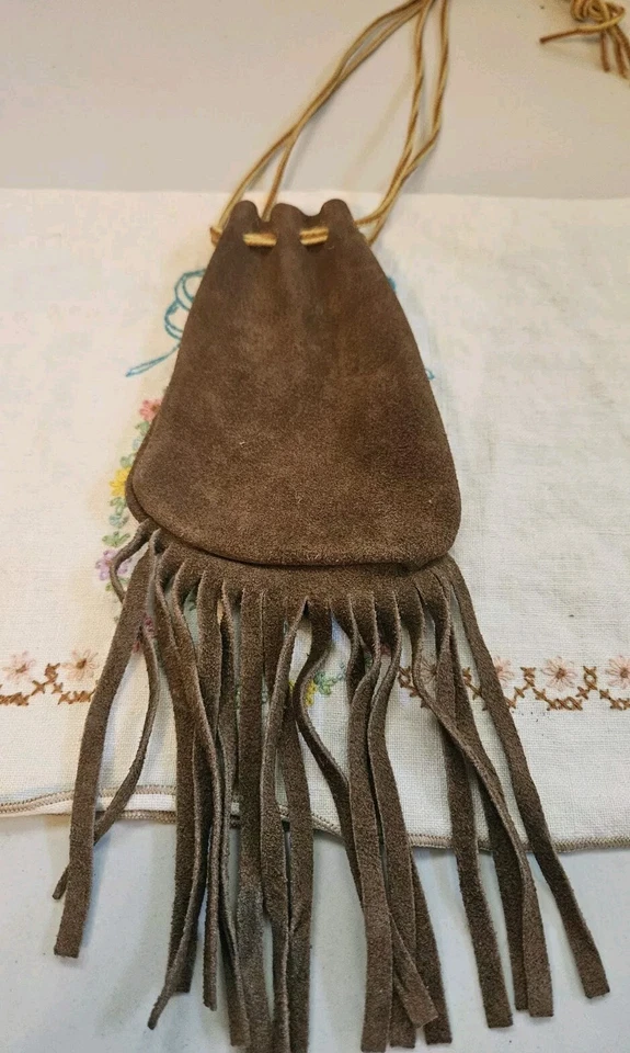 Vintage Lot of 3 Brown/Black Leather Pouches Coin Pouch - Image 3 of 4