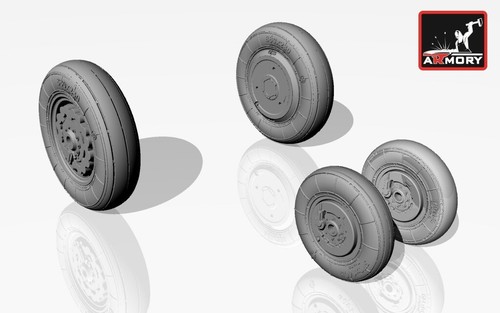 Sukhoj Su-7B (late)/BM/BMK Fitter wheels Armory Models AR AW48006 Scale kit 1:48 - Picture 8 of 24
