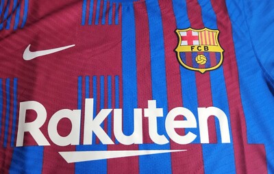 Barcelona Home Match Jersey Shirt 2021/22 Nike Pedri #16 S-M