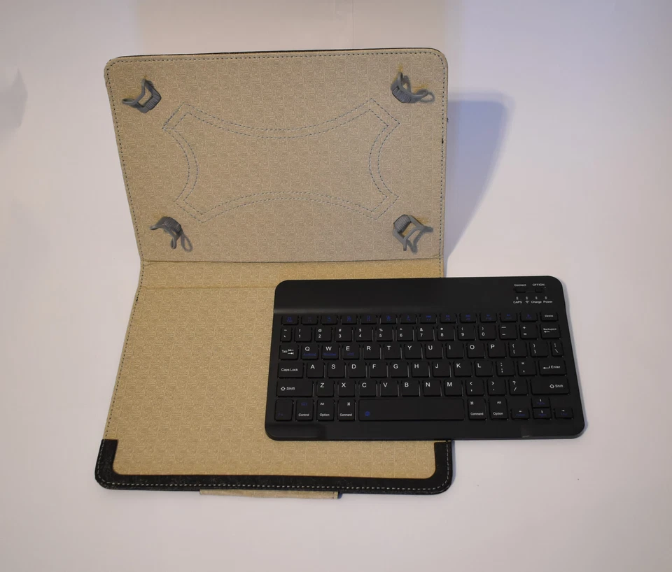 CUSTODIA PER TABLET-PC 10 POLLICI CON TASTIERA BLUETOOTH STACCABILE UNIVERSALE - Immagine 4 di 4