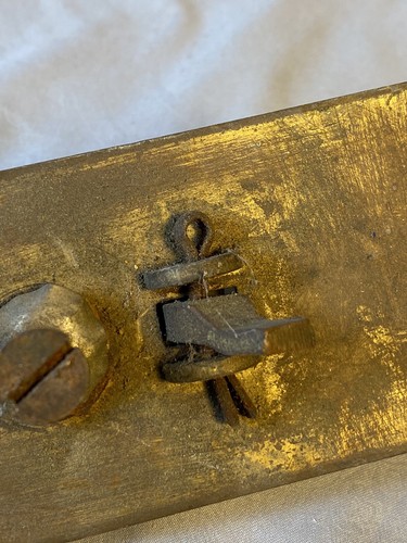 Antique Bronze Handle w/ Thumb Latch, Angled for Right Side Door, 9"H x 2 3/8"W - Picture 4 of 11