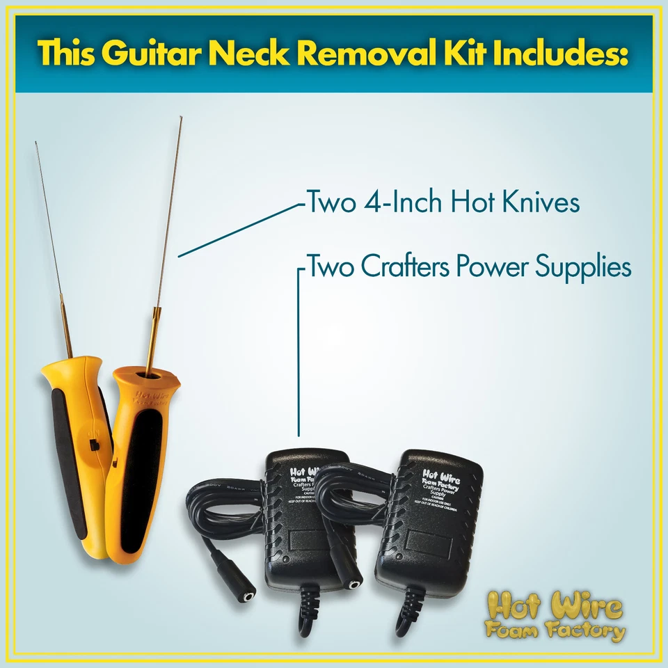 Hot Wire Foam Factory Crafters Luthier Guitar Neck Removal Hot Knife Kit - Image 3 of 4