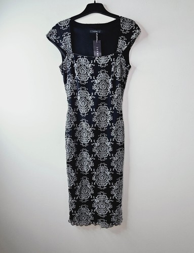 NEW Seventh jaquard bodycon wiggle dress women's size 10 antique evening RRP$169 - Picture 2 of 17