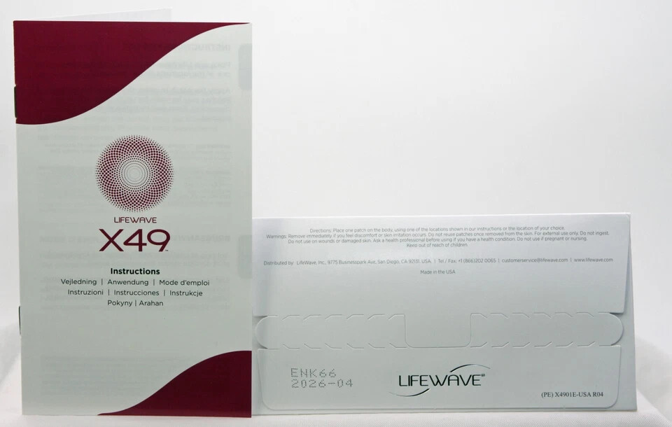 ＬＩＦＥＷＡＶＥ　Ｘ49 LifeWave X49 Stem Cell booster 30 Patches- Sealed- Free