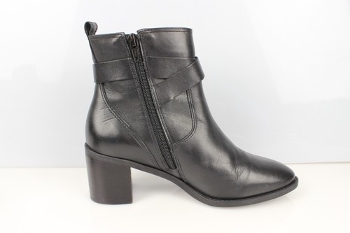 Bottines à brides cuir noir San Marina T 37 Très bon état - Photo 5 sur 12