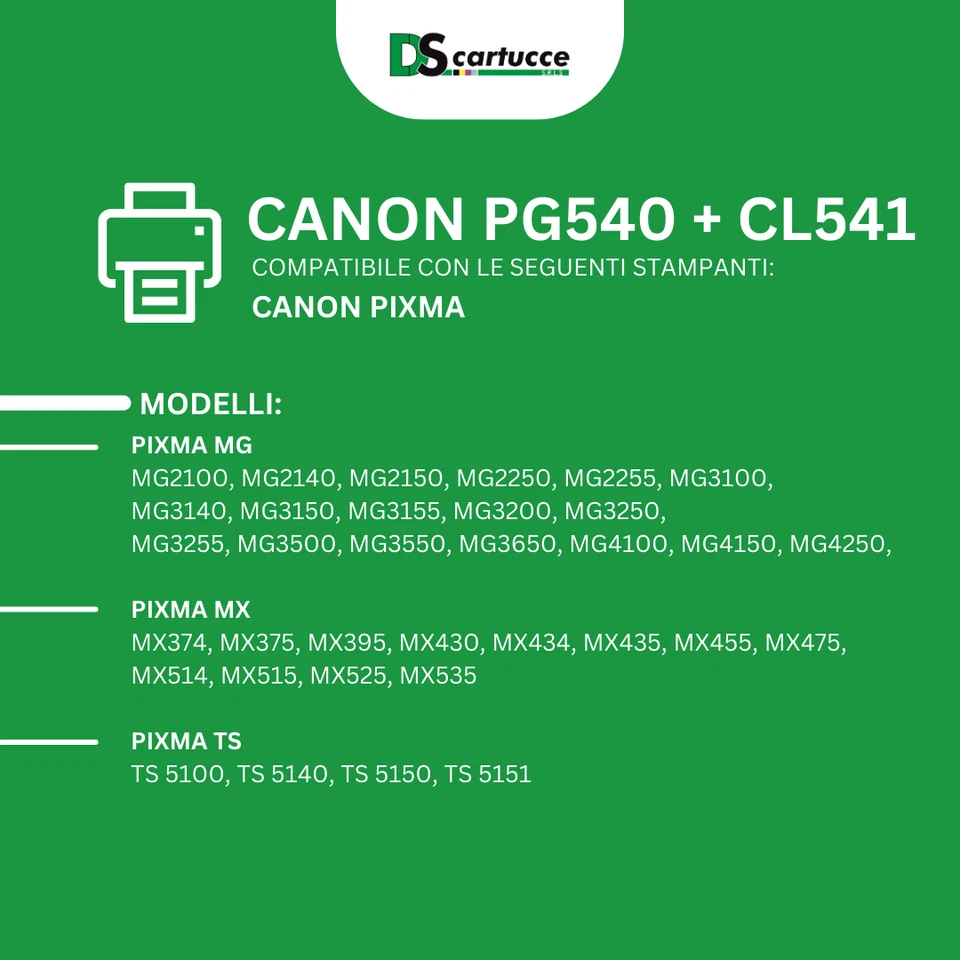 Kit 2 ORIGINAL CANON MULTIPACK PATRONEN PG540 CL541 Schwarz + OFFIZIELLE CANO... - Bild 2 von 4