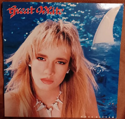 LP Great White - One Bitten Metal 1987 neuwertig professionell gereinigt 