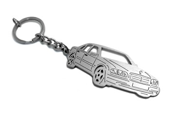 Stainless Steel Keychain 3D Car Body  Key Ring fit Mercedes C-Class W202