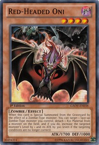 Red-Headed Oni - GAOV-EN038 - Common - 1st Edition x3 - Lightly Played