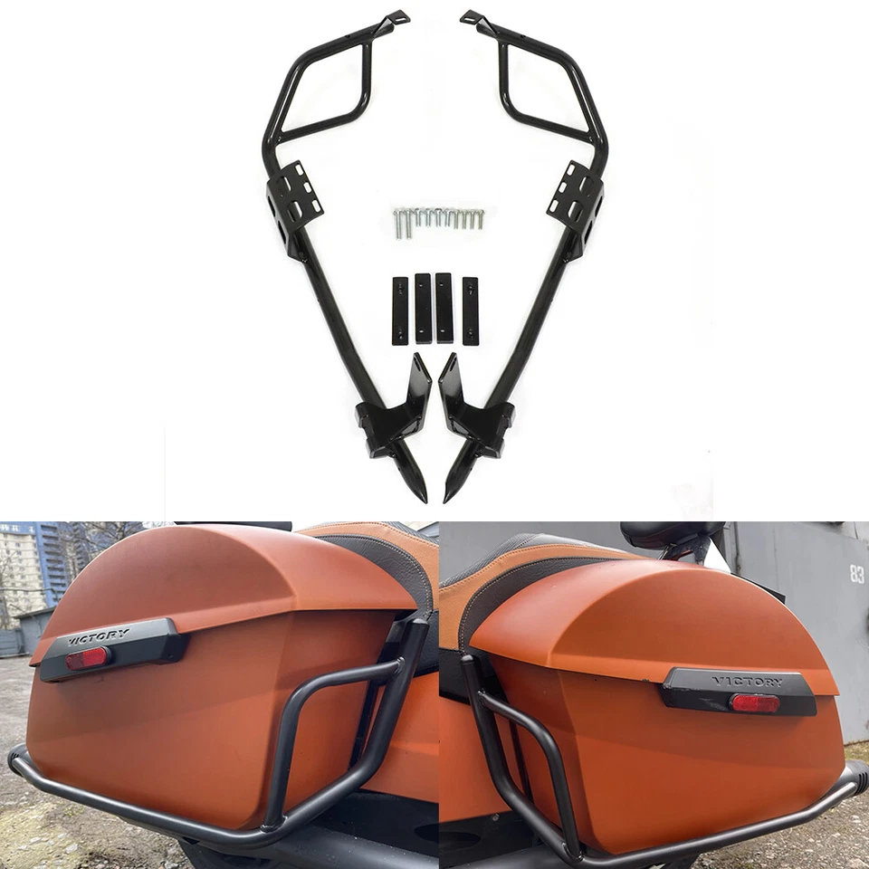 Barra de choque protectora de alforja trasera de carretera para Victory Cross Country Roads 2010-2017 Foto 3 de 4