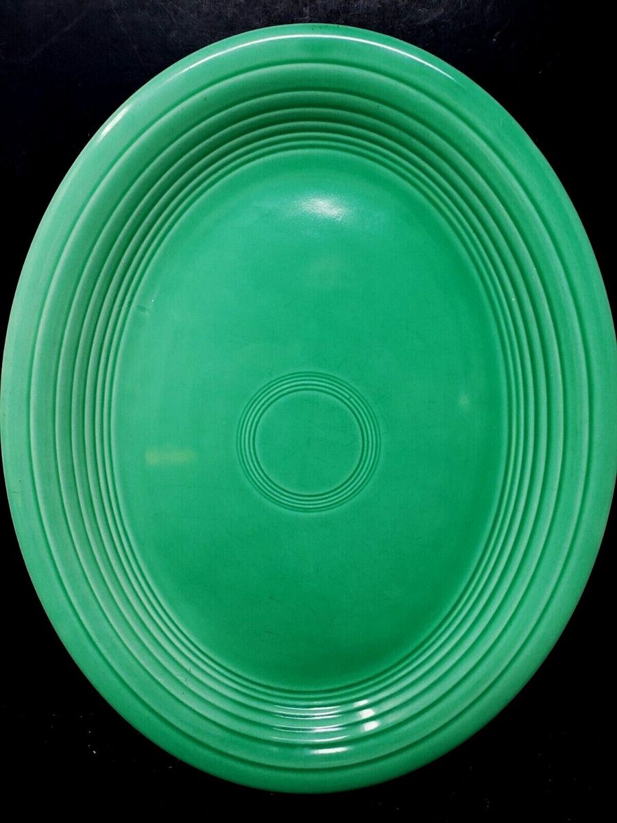 Vintage Genuine Fiesta HLO USA Platter Green 12.5 Vintage Genuine Fiesta HLO USA Platter Green 12.5