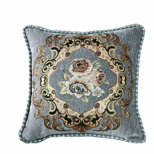 Embroidery Cushion Cover European Throw Pillow Case Retro Sofa Home Decor - Picture 4 of 27