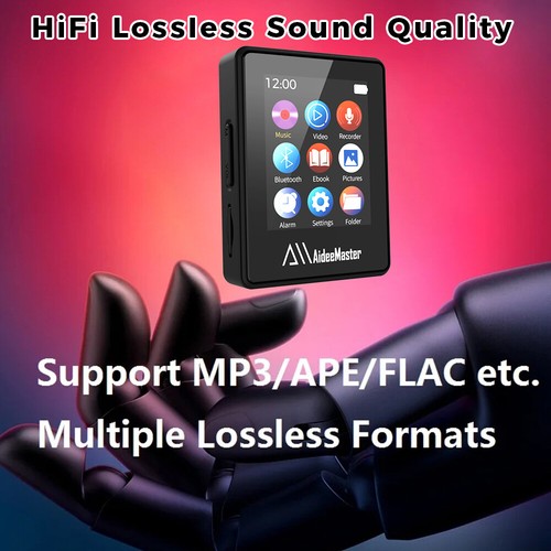 Lettore MP3 MP4 1.77" Bluetooth 5.0 Touch Screen Sport Suono Senza Perdite HIFI Musica - Foto 6 di 24