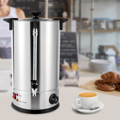 Commercial Coffee Tea Urn Stainless Steel Electric 15L Catering