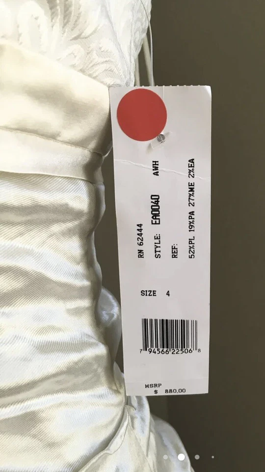 Vestido de novia Nicole Miller dama de honor marfil EA000040 Foto 2 de 4