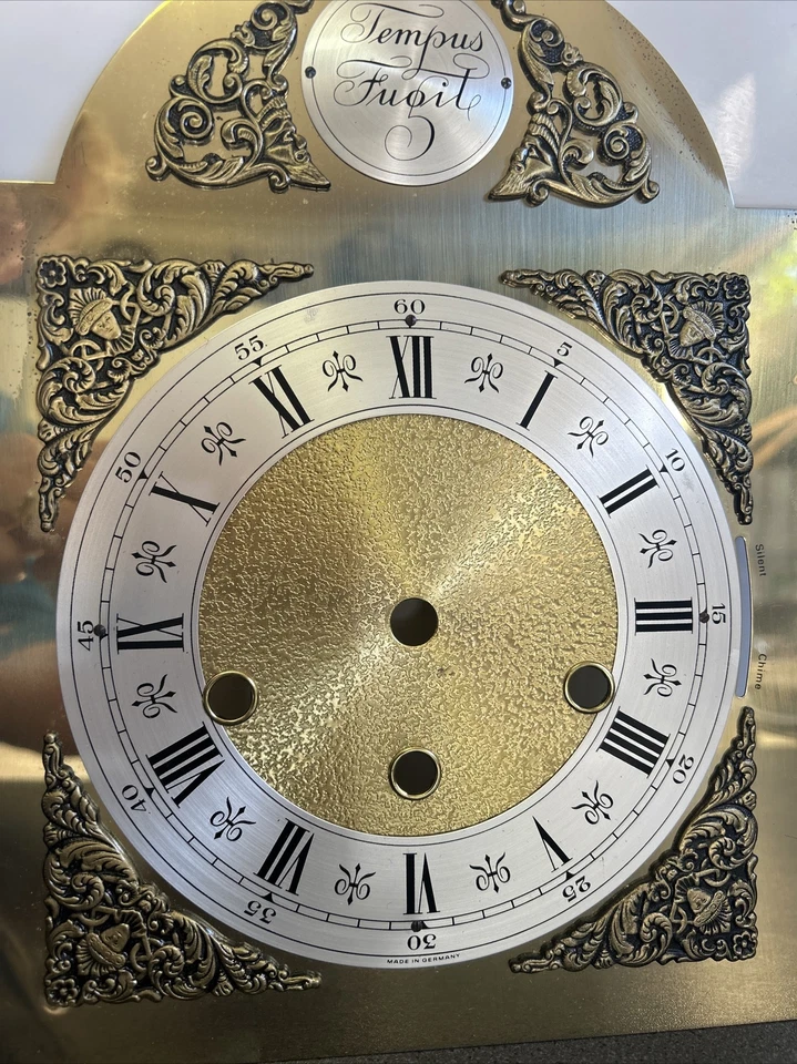 Old Metal Urgos Clock Dial Pan (LL5173) Lot A - Image 3 of 4