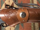 Fit Ruger Wrangler & Single Six 22LR 4.62" Tanned Leather Western Drop Holster — photo 2