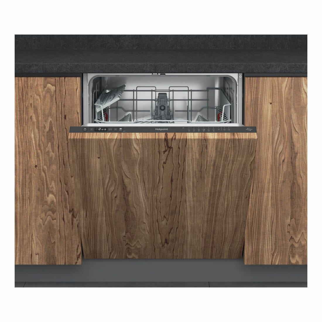 H2IHD526BUK 14-Place Integrated Dishwasher 9-Progs Class E Black