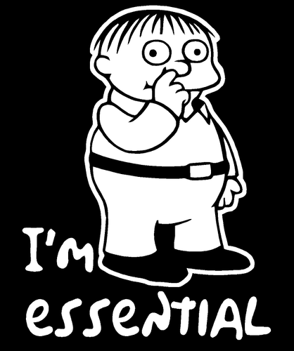 I'm Essential Ralph Worker Vinyl Decal Sticker Funny Humor Car Window ...