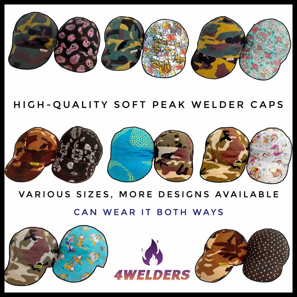 Camo Reversible Welding cap Work Hat High-Quality Various sizes and Designs