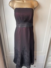 Roman Originals Black Strapless Evening Midi Dress UK size12