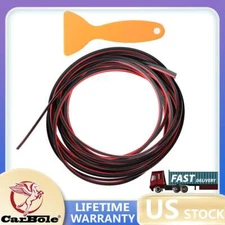 16FT/5M Red Car Interior Door Gap Edge Line Insert Molding Trim Accessories