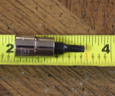 Blue Point Tools BLPT1420TP T20 TORX Tamper Proof Bit Socket Driver 1/4''
